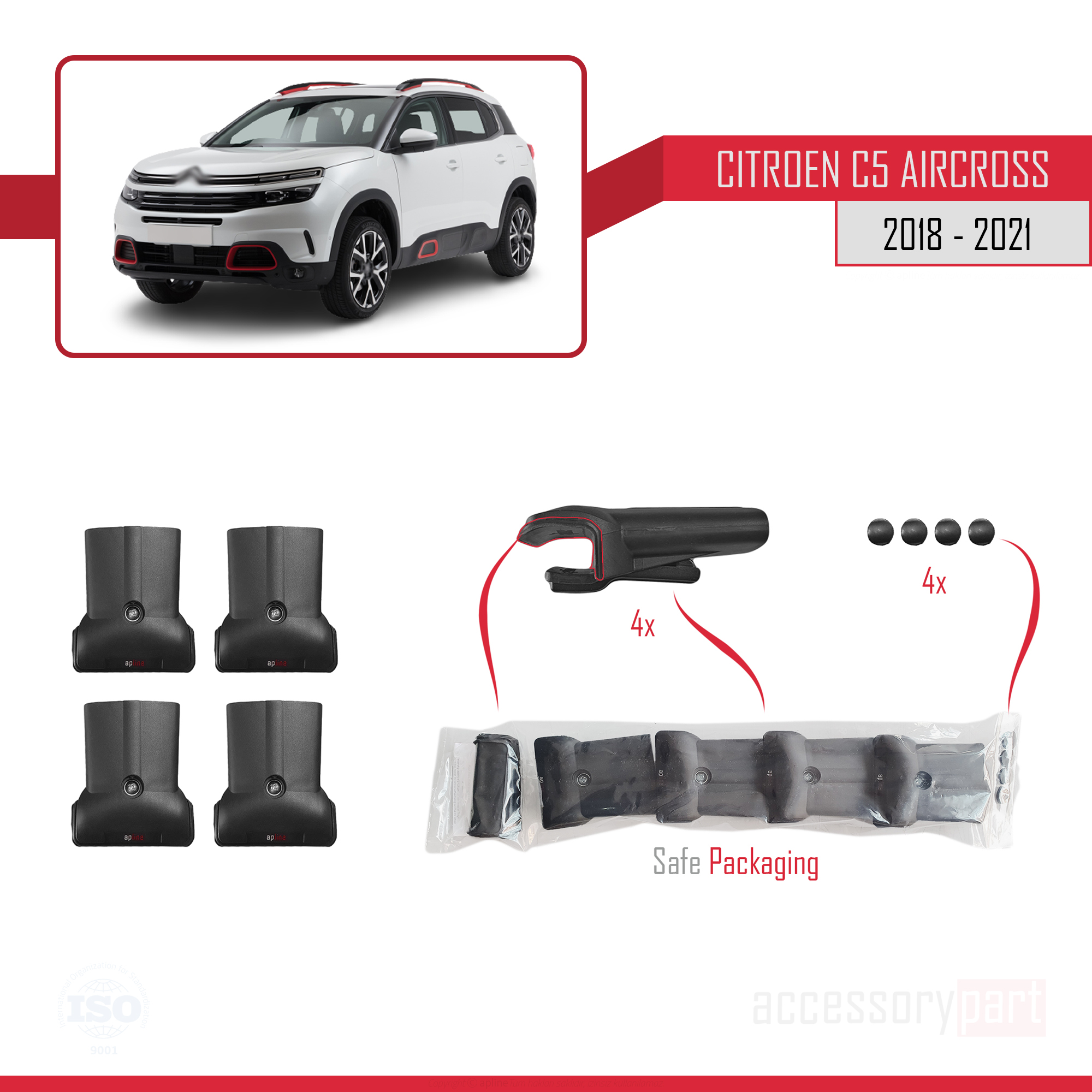 Plataformas laterales de aluminio para C5 Aircross SUV 2018-2020